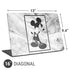 Disney Mickey Mouse Shape on Marble Universal Laptop 16in (13 x 9.4in) Skin